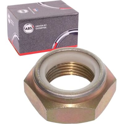 A.b.s. Achszapfen Mutter - M27x2.0 - Rechtsgewinde - 18mm Höhe - 0,09kg A.b.s. Achszapfen Mutter - M27x2.0 - Rechtsgewinde - 18mm Höhe - 0,09kg
