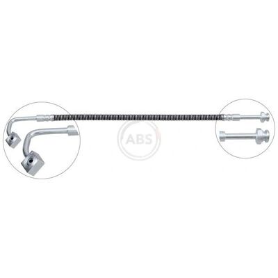 A.B.S. Bremsschlauch - M10x1.0, 384mm, Blau, Kia Sportage I A.B.S. Bremsschlauch - M10x1.0, 384mm, Blau, Kia Sportage I