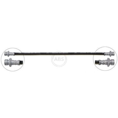 Tubo Freno A.B.S. - 405mm Filettatura M10x1.0 Tubo Freno A.B.S. - 405mm Filettatura M10x1.0