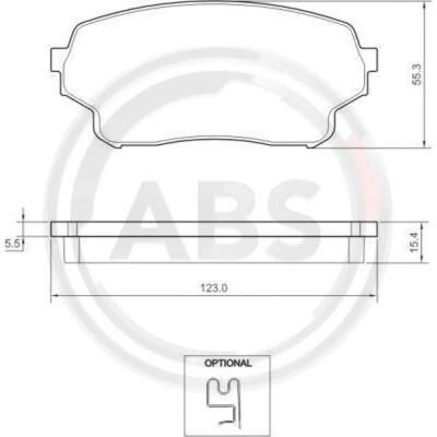 A.B.S. 37503 Brake Pads - Disc Brake Set A.B.S. 37503 Brake Pads - Disc Brake Set