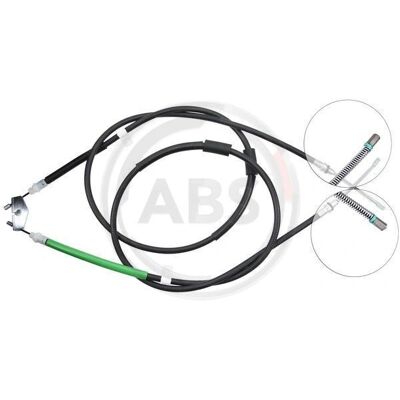 A.B.S. K12405 Parkeringsbremsekabel - Trommelbremse A.B.S. K12405 Parkeringsbremsekabel - Trommelbremse