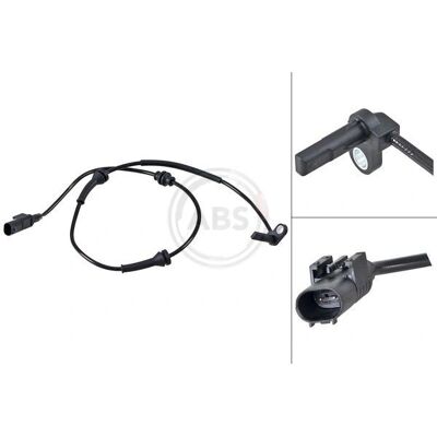 Sensor ABS A.B.S. 31515 - Activo, 845mm, Negro Sensor ABS A.B.S. 31515 - Activo, 845mm, Negro
