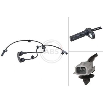 A.B.S. hjulsensor - foran højre aktiv grå 940mm 31579 A.B.S. hjulsensor - foran højre aktiv grå 940mm 31579