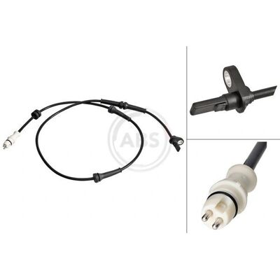 A.B.S. Raddrehzahlsensor - Aktiv, Weiß, für Fiat Siena A.B.S. Raddrehzahlsensor - Aktiv, Weiß, für Fiat Siena