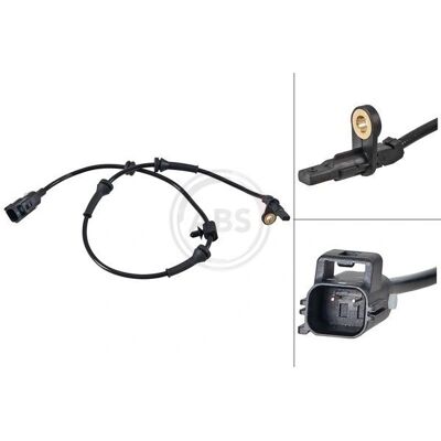 A.B.S. 31648 Raddrehzahlsensor - Aktiver, Schwarz A.B.S. 31648 Raddrehzahlsensor - Aktiver, Schwarz