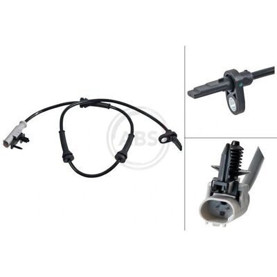 A.B.S. Radgeschwindigkeits-Sensor - Hinter, Grau, 755mm - Raddrehzahlsensor A.B.S. Radgeschwindigkeits-Sensor - Hinter, Grau, 755mm - Raddrehzahlsensor
