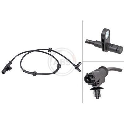 ALVADI A.B.S. ABS-sensor - 750mm Svart för Nissan Cube ALVADI A.B.S. ABS-sensor - 750mm Svart för Nissan Cube