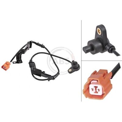 A.B.S. Raddrehzahlsensor - Honda Civic - Passiv, Orange A.B.S. Raddrehzahlsensor - Honda Civic - Passiv, Orange