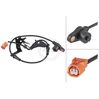 Senzor de viteză a roții A.B.S. - Portocaliu - Compatibil cu Honda Civic Senzor de viteză a roții A.B.S. - Portocaliu - Compatibil cu Honda Civic