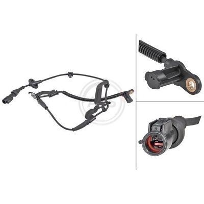 A.B.S. 31847 Raddrehzahlsensor - Aktiv, 28mm, Schwarz A.B.S. 31847 Raddrehzahlsensor - Aktiv, 28mm, Schwarz