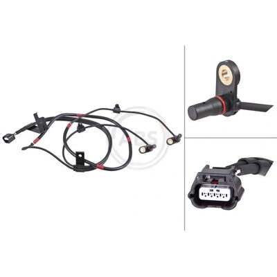 Sensore velocità ruota A.B.S. 30028 per Isuzu D-Max - Attivo, Grigio, 1780mm Sensore velocità ruota A.B.S. 30028 per Isuzu D-Max - Attivo, Grigio, 1780mm