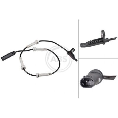 A.B.S. Raddrehzahlsensor - Aktiv, 770mm, Schwarz, 630mm Kabel - Radgeschwindigkeitssensor A.B.S. Raddrehzahlsensor - Aktiv, 770mm, Schwarz, 630mm Kabel - Radgeschwindigkeitssensor