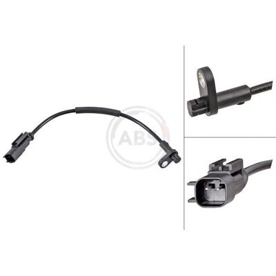 Sensor de velocidad de rueda A.B.S. - Activo, 310mm, Negro - Sensor de velocidad de rueda Sensor de velocidad de rueda A.B.S. - Activo, 310mm, Negro - Sensor de velocidad de rueda