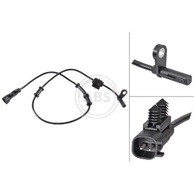 Sensor ABS Alvadi A.B.S. - 31821 - Activo, 765mm, Negro Sensor ABS Alvadi A.B.S. - 31821 - Activo, 765mm, Negro