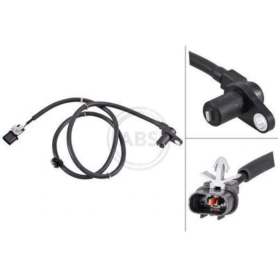 A.B.S. Raddrehzahlsensor - Schwarz - 1230mm - Passiv - Mitsubishi Lancer A.B.S. Raddrehzahlsensor - Schwarz - 1230mm - Passiv - Mitsubishi Lancer