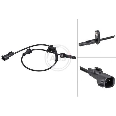 Sensore ABS A.B.S. 30179 - Tesla Model 3 - Attivo, 585mm, Nero Sensore ABS A.B.S. 30179 - Tesla Model 3 - Attivo, 585mm, Nero