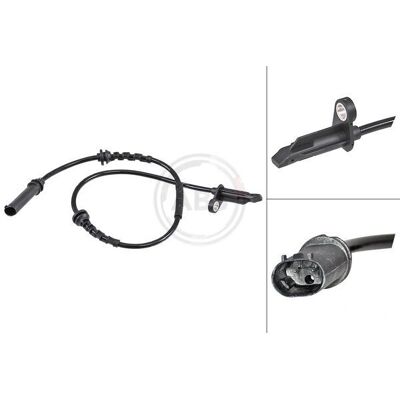 A.B.S. 31726 ABS Sensor - Schwarz - Aktiver, 565mm, BMW-X1/X2/MINI A.B.S. 31726 ABS Sensor - Schwarz - Aktiver, 565mm, BMW-X1/X2/MINI