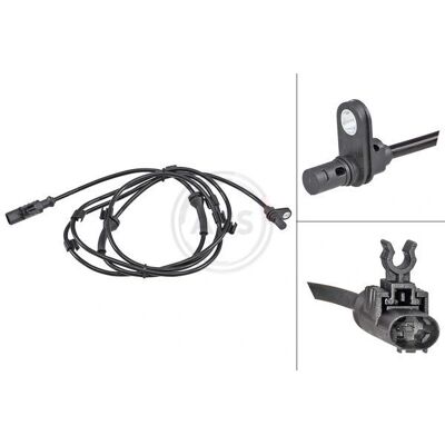 A.B.S. 31874 Sensor de velocidad de rueda - Sensor de velocidad de rueda para Smart Fortwo 451 A.B.S. 31874 Sensor de velocidad de rueda - Sensor de velocidad de rueda para Smart Fortwo 451
