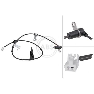 Sensor de velocidad de rueda A.B.S. 31895 - Pasivo, 1050mm, Conector blanco Sensor de velocidad de rueda A.B.S. 31895 - Pasivo, 1050mm, Conector blanco