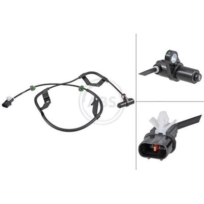 A.B.S. 31912 ABS-sensor - 1220mm - Svart - Mitsubishi L200 / Triton IV A.B.S. 31912 ABS-sensor - 1220mm - Svart - Mitsubishi L200 / Triton IV