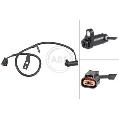 A.B.S. Raddrehzahlsensor - Schwarz - Raddrehzahlsensor A.B.S. Raddrehzahlsensor - Schwarz - Raddrehzahlsensor