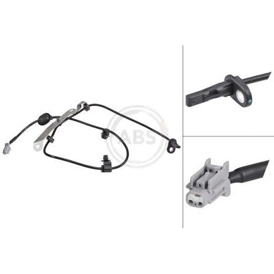 A.B.S. 31953 Harmaa aktiivinen pyörän nopeussensori - ABS Sensor A.B.S. 31953 Harmaa aktiivinen pyörän nopeussensori - ABS Sensor