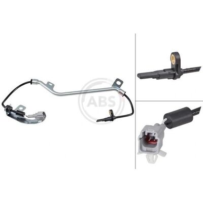 A.B.S. 32047 Raddrehzahlsensor - Aktiv, 625mm, Grau, Subaru Legacy A.B.S. 32047 Raddrehzahlsensor - Aktiv, 625mm, Grau, Subaru Legacy