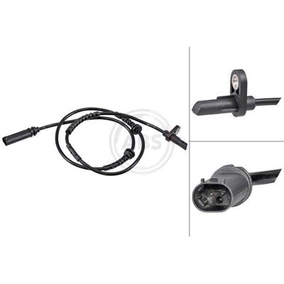 A.B.S. - 32248 - Length 850 mm - Black - Wheel speed sensor A.B.S. - 32248 - Length 850 mm - Black - Wheel speed sensor