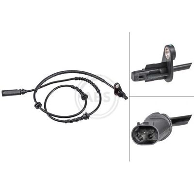 Sensor de velocidade da roda A.B.S. 32274 - Ativo, 1055mm, Preto Sensor de velocidade da roda A.B.S. 32274 - Ativo, 1055mm, Preto
