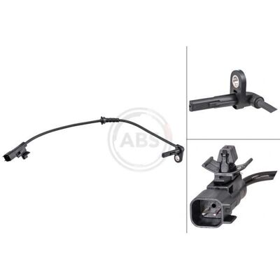 A.B.S. - 32279 - Schwarz - 310mm Kabel - ABS-Raddrehzahlsensor A.B.S. - 32279 - Schwarz - 310mm Kabel - ABS-Raddrehzahlsensor