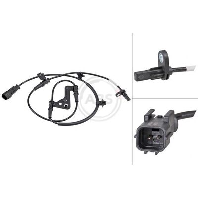 A.B.S. 32291 Sensor de Velocidad de Rueda - Sensor de velocidad de rueda, activo, negro A.B.S. 32291 Sensor de Velocidad de Rueda - Sensor de velocidad de rueda, activo, negro