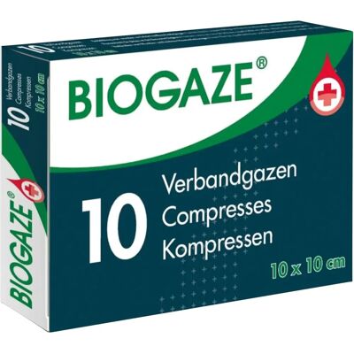 Biogaze 10x10cm Compresses stériles - Guérir rapidement Biogaze 10x10cm Compresses stériles - Guérir rapidement