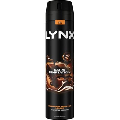 Lynx Dark Temptation Body Spray - Deodorant for Men - 3x250ml Lynx Dark Temptation Body Spray - Deodorant for Men - 3x250ml