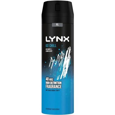 Lynx XL Ice Chill 48H Body Spray - Refreshing Mint & Lemon Lynx XL Ice Chill 48H Body Spray - Refreshing Mint & Lemon