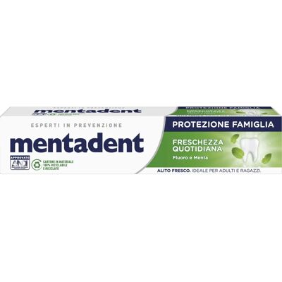 Mentadent - 8717163667613 - Famille Fraîche - Dentifrice - Publicité Mentadent - 8717163667613 - Famille Fraîche - Dentifrice - Publicité