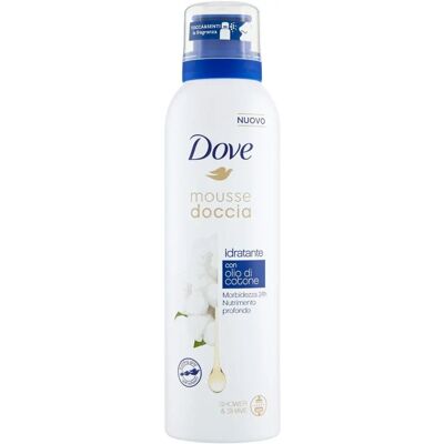 Dove Mousse Doccia Idratante con Olio di Cotone Dove Mousse Doccia Idratante con Olio di Cotone