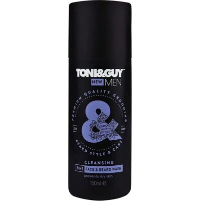 Toni & Guy Men Cleansing 2 in 1 Face & Beard Wash - 150ml Toni & Guy Men Cleansing 2 in 1 Face & Beard Wash - 150ml