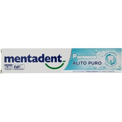 Unilever Mentadent 75ml Dentifricio alito fresco - Freschezza duratura Unilever Mentadent 75ml Dentifricio alito fresco - Freschezza duratura