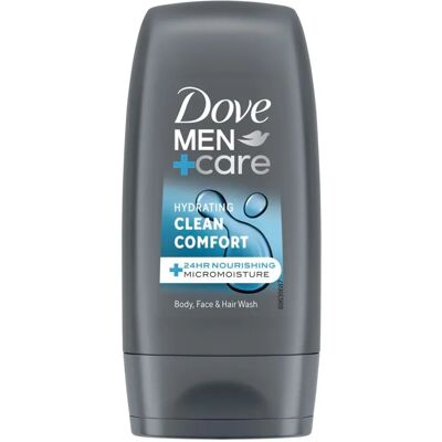 Dove Men Care Clean Comfort Gel de banho para corpo e rosto - 55ml Dove Men Care Clean Comfort Gel de banho para corpo e rosto - 55ml