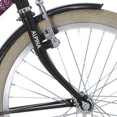 Alpina Tingle Vork - Voor 22 inch frames - Zwart Alpina Tingle Vork - Voor 22 inch frames - Zwart