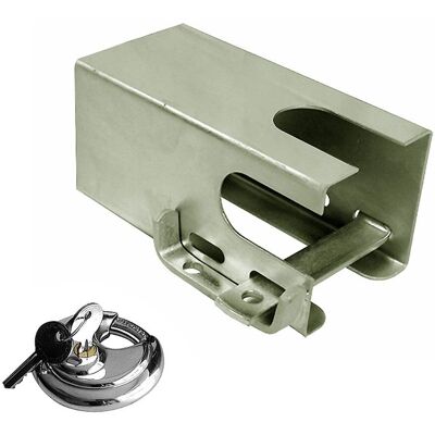 Serratura rimorchio ProPlus - Acciaio zincato resistente - Compatibile con la maggior parte dei sistemi Serratura rimorchio ProPlus - Acciaio zincato resistente - Compatibile con la maggior parte dei sistemi