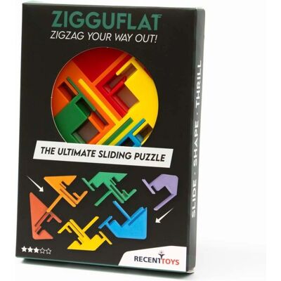 Recent Toys Zigguflat Puzzle - Shape-Shifting Sliding Puzzle Recent Toys Zigguflat Puzzle - Shape-Shifting Sliding Puzzle