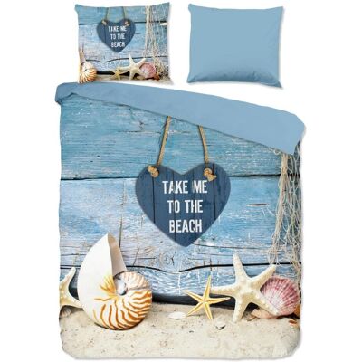 Pure - Strand - Blauw - 200x220 cm - Dekbedovertrekset Pure - Strand - Blauw - 200x220 cm - Dekbedovertrekset