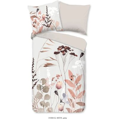 Good Morning Moya Beige Bed Linen - Reversible, Cotton Good Morning Moya Beige Bed Linen - Reversible, Cotton