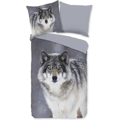 Good morning Wolfie wendebettwäsche - Bettwäsche, Biber, 2-teilig Good morning Wolfie wendebettwäsche - Bettwäsche, Biber, 2-teilig