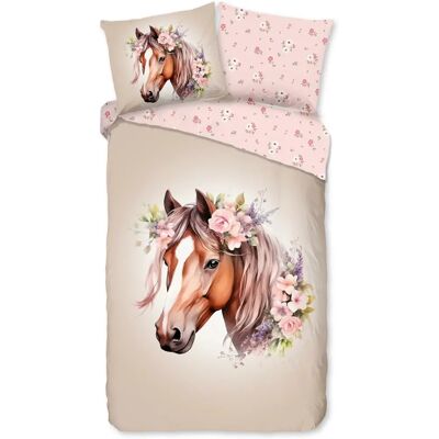 Good Morning Avera Kinderdekbedovertrek Zand - Bed 140x200cm Good Morning Avera Kinderdekbedovertrek Zand - Bed 140x200cm