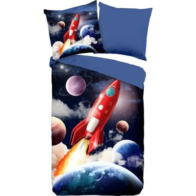 Pure Rocket Blaue Microfaser Bettwäsche - Bett- & Kissenbezug Pure Rocket Blaue Microfaser Bettwäsche - Bett- & Kissenbezug