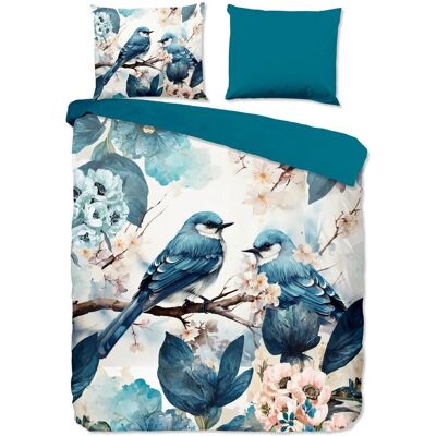 Pure - Vogels - Blauw - Vogelmotief - Dekbedovertrek Pure - Vogels - Blauw - Vogelmotief - Dekbedovertrek