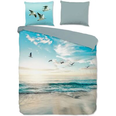 Good Morning - Strand en Zee - Blauw - Dekbedovertrek Good Morning - Strand en Zee - Blauw - Dekbedovertrek