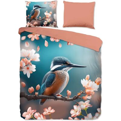 Good Morning - IJsvogel - Blauw - 200-220 cm - Dekbedovertrek Good Morning - IJsvogel - Blauw - 200-220 cm - Dekbedovertrek